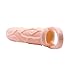 Realistic Soft Silicone Penis Extender, Penis Enhancer, Cock Penis Sheath, Penis Enlargement Sleeve Condom Sexual Delay Ejaculation Toy for Men, Flesh