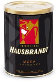 Hausbrandt Moka 2 Tins Ground Coffee 8.8oz/250g Each