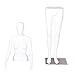 Giantex Female Mannequin Stand Dress Form Egghead Plastic Full Body Display with Base, 6 Ft (White, Casual Two Hands Mannequin)