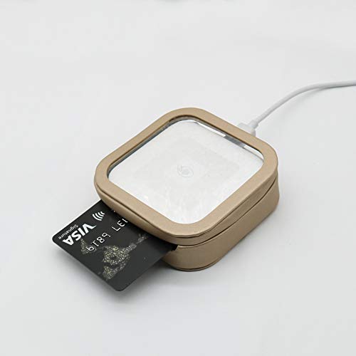 Case for Square Contactless, Also fit for Chip Reader, Dock for Reader, Gold, by AweGo.