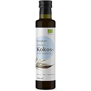 effective nature – Amino Kokoswürzsauce aus fermentiertem Kokosnektar – 250 ml – Ohne Zusatzstoffe, Glutenfrei und Vegan…