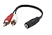 MOCREO Audio Y Cable Splitter 1-Mini Plug, 2-RCA Plugs 3.5mm Stereo to Dual RCA Audio Adapter Cable, 3.5mm Female to Dual RCA Male(Red/White) 6 inch
