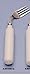 Patterson Medical Comfort Grip Curved Utensils Fork Right-Hand Angled - FORK ONLY Model AA554631R