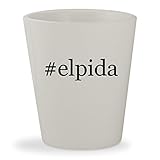 #elpida - White Hashtag Ceramic 1.5oz Shot Glass