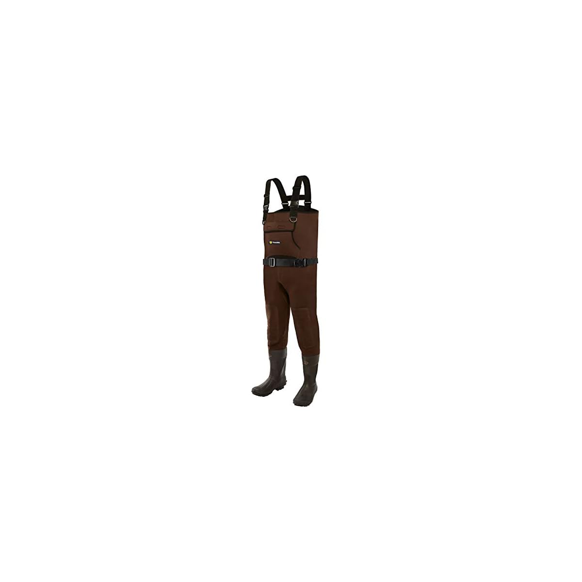 TIDEWE Neoprene Waders, Cleated Bootfoot Men Chest Waders, Waterproof Durable Fishing & Hunting