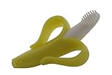 Kitch Baby Banana Bendable Training Toothbrush Teether, Infant