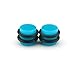 Blue Magnetic Design - Acrylic Fake Plugs - Cheaters - 0G Gauge - 8mm
