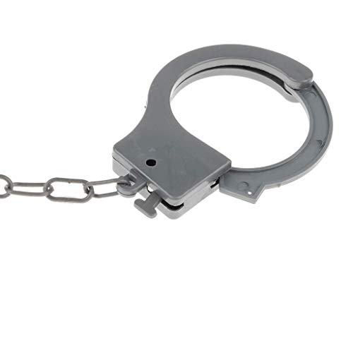 Plastic Handcuff Police Pretend Play Props Cosplay Hero Role Play Props for Halloween Dress Up Pretend Play - Thumbnail 5