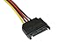 zdyCGTime 8-Inch 4 Pin Floppy Drive to 15 Pin SATA Male Power Cable(2-Pack)