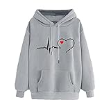 .ndg.dga Women Printed Loose Long Sleeve Sweatshirt