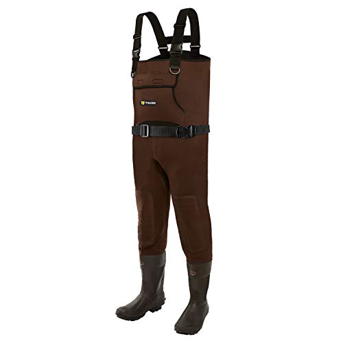 DaddyGoFish Neoprene Chest Waders With Boot Foot - Family Matching Set For Fishing & Hunting
