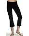 Bella Ladies Cotton/Spandex Capri Pants - Black