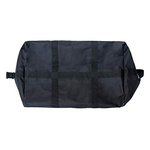 Portable Firewood Storage Bag,Outdoor Indoor Oxford Cloth Log Carrier Bag Large Logging Tote Bags with Handles,Black - Thumbnail 5