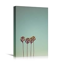 Canvas Wall Art Tree Against Sky Living Room Multicolor Nature Photography Relax/Calm Trees Tropical - 12x18 inches