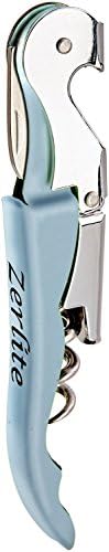 Zerlite Waiters Corkscrew - Wine Key with Ergonomic Handle, Beer Bottle Opener and Foil Cutter, Sky Blue