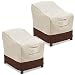 Vailge Patio Chair Covers, Lounge Deep Seat Cover, Heavy Duty and Waterproof Outdoor Lawn Patio Furniture Covers (2 Pack - Medium, Beige & Brown) primary