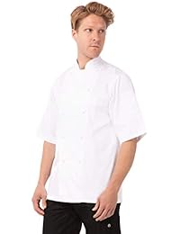 Chef Works Unisex Capri Premium Cotton Chef Coat, White 36