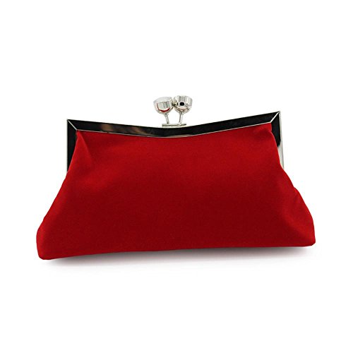 Kingluck Velvet With Rhinestone Wedding/Special Occasion Clutches/Evening Handbags(More Colors) (red) ... (red)