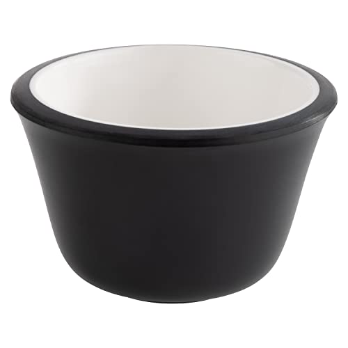 APS 85244 Dip Bowls Set of 6 Melamine Diameter 6 cm Height 4 cm Dishwasher Safe Black