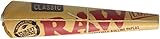 72 RAW Classic Rolling Paper Cones Natural Hemp - 12 packs of 6 cones by Raw