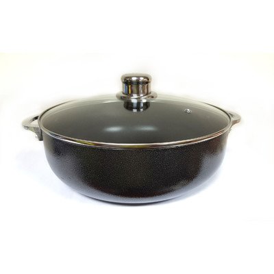 Click Here to See More Images IMUSA USA CHI-00084 Nonstick Charcoal Caldero (Dutch Oven) with Glass Lid