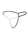 OGNEE G String Thong Panties Women Sexy Pearl Lace Briefs Underwear