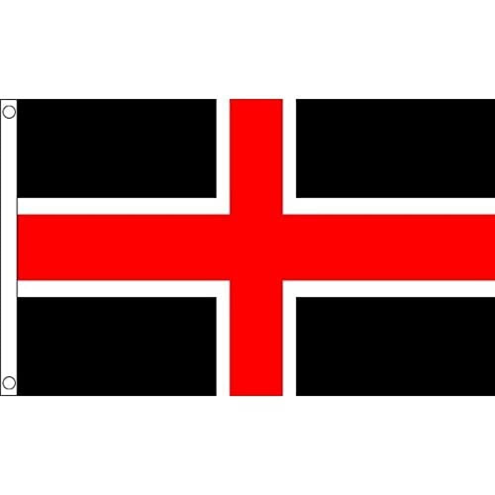 AZ FLAG - Durham City Flag - 3x5 Ft - 100D Polyester City Of Durham - England Banner with Two Metal Grommets - Fade Resistant - Vivid Colors - 3' x 5' Feet - 150x90 Cm