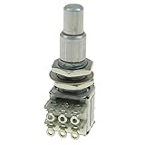 KAISH Guitar Bass Mini Dual Pots Stacked Concentric Potentiometer Pot with Center Detent Korea Made B500K