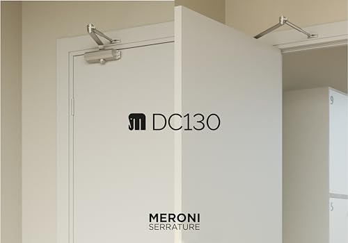 MERONI SERRATURE Aircraft Door Closer – Ambidextrous Variable Force with Standard Arm – EN 1154 Certified, Suitable for Wood, Aluminium and Metal Doors – Made in Italy