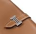 KLOUD City Light Brown synthetic leather women wallet with a belt closure