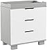 Babyletto Modo 3-Drawer Changer Dresser with Removable Changing Tray in Grey and White, Greenguard Gold Certified
