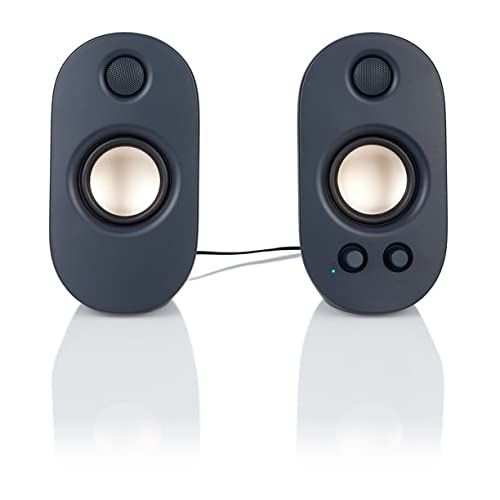 ONN. AC POWERED COMPUTER SPEAKERS WITH VOLUME – LED POWER