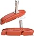 Kool Stop Cantilever Thinline, Cantilever Brake Pads, Non-Threaded Posts, Salmon, Red, Pair