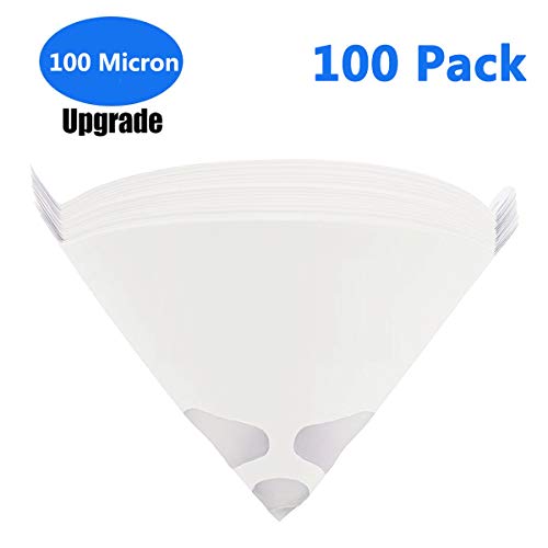 Terberl 100 Pack 100 Micron Paint Cone Paint Strainers, 100 Micron Paint Filter with Fine Nylon Mesh - Automotive, Spray Guns, Arts & Crafts, Hobby & Painting Projects