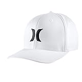 Hurley One & Only Black White Flexfit Hat White, S/M