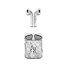 Skin Decals for Apple AirPods - White Marble - Sticker Wrap Fits 1st and 2nd Generation