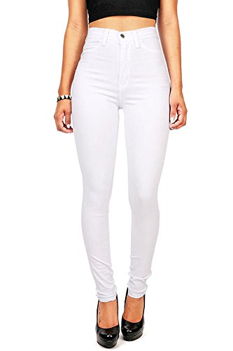 Vibrant women s juniors classic high waist denim skinny jeans, 9,…