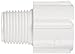 Spears 436 Series PVC Pipe Fitting, Adapter, Schedule 40, White, 3