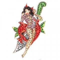 Ed Hardy Mini Decal Pinup Girl