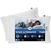 Sterling Collection Down-Alternative Pillow,2-Pack-(18in x 36in) King Size Bed Pillows for Sleeping,400 Thread Count Tencel&trade; &amp; Cotton Cover Blend,Pillow Support:Medium,Moisture Wicking Fabric