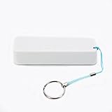 White Perfume Universal 2600mAh USB Port Battery Charger Portable External Emergency Power Bank with Key Ring for iPhone4 4s 5 Blackberry Samsung iPod Smart Phone