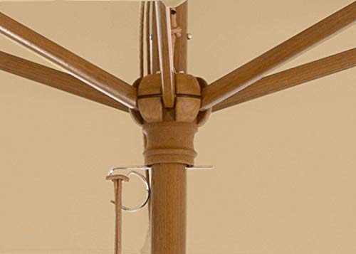 Schneider Sonnenschirm Malaga, natur, 300 x 200 cm rechteckig, 615-02, Gestell Alu/Stahl, Bespannung Polyester, 6.9 kg – Bild 5