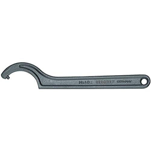 GEDORE Hook spanner with pin, for Capstan nuts, AF 205-220 mm, Tip dia. 8 mm, Ratchet spanner, 40 Z 205-220