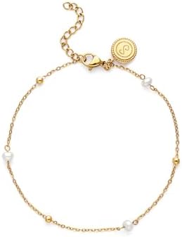 Chevillière Little Pearl Acier Plaqué Or Bijoux pour femmes