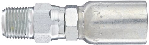 Eaton Weatherhead Coll-O-Crimp 08U-J08 Male Pipe Swivel Fitting, Low Carbon Steel, 1/2" Hose ID, 1/2" Pipe Size