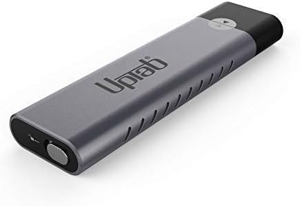 UPTab USB C or Thunderbolt 3 to M.2 PCIe NVMe SSD Aluminum Enclosure Tools-Free for M.2 NVMe 2242/2260 / 2280 - Includes USB-C and USB 3.0 Cables