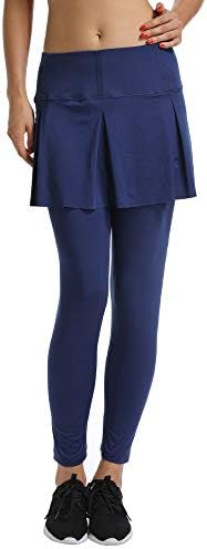 Fulture Direct Women's Sports Casual Athletic Skirted Leggings Skirted Capri Leggings Tennis Swim Pants Tight Sport