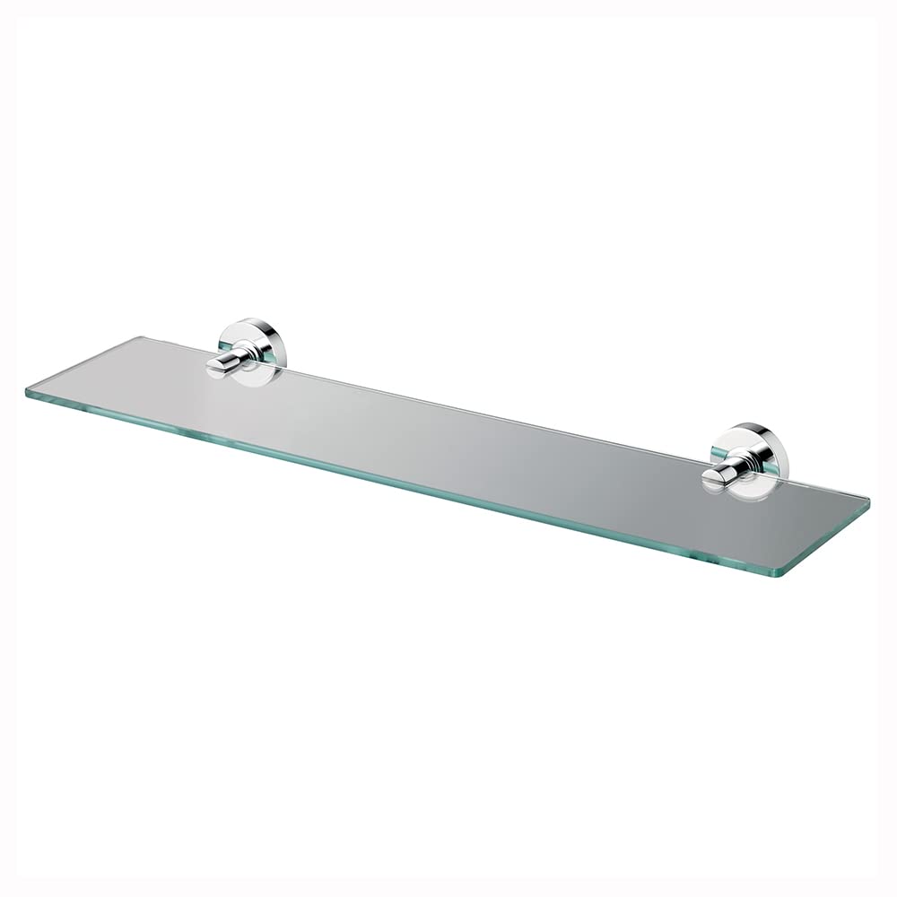Ideal Standard IOM 52cm Transparent Glass Shelf with Chrome Fixings, A9125AA