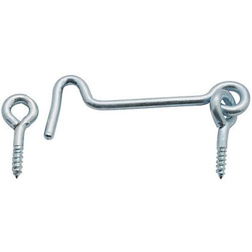 Bulk Hardware BH01743 Gate Hook and Eye, 50mm (2 inch) Bright Zinc