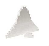 Classic Big Briks by Strictly Briks | Building Brick Set 100% Compatible with All Major Brands | Large Pegs for Toddlers | Ages 3+ | Premium Building Bricks in White | 84 Pieces